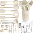 thumbnail image 1 of Juego de utensilios de cocina Kikcoin, 43 piezas, silicona, 446 °F, resistente al calor, con soporte, 1 of 7