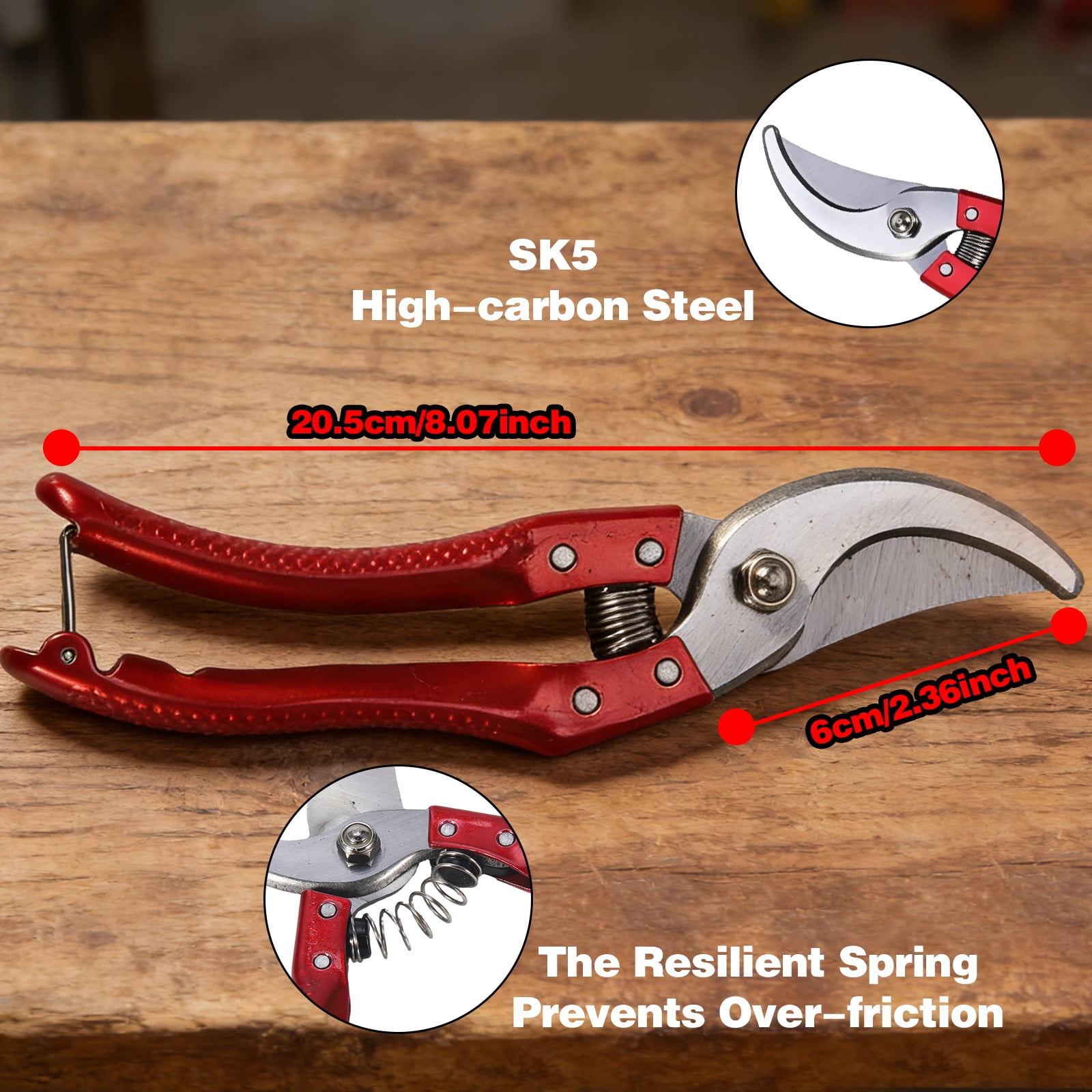 Paddsun Lopper, Hedge Shear & Pruner Combo Set, 3-Piece Retractable Pruning Shears Heavy Duty Tree Shrub & Bush Care Kit for Lawn Garden & Yard