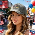 thumbnail image 5 of Vietnam War Veteran Hat Embroidered Military Baseball Cap Adjustable Cotton Polyester Dad Gift, 5 of 6