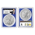 thumbnail image 3 of 2021 $1 Type 2 American Silver Eagle PCGS MS70 FS Trump 45th President Label Blue Frame, 3 of 3