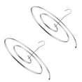 thumbnail image 1 of Luxshiny 2Ud Percha Espiral Plateada De Acero Para Mantas Toallas Y Sábanas En Hogar, 1 of 8