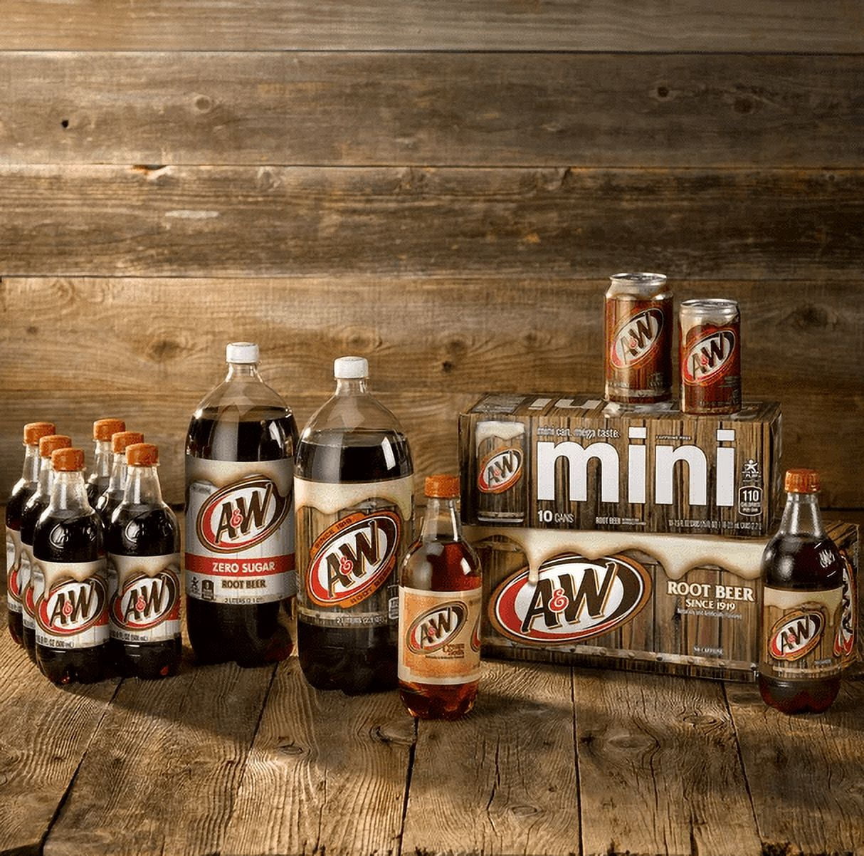 A&W Root Beer 8pk, 12oz Cans, Not Contain Any Alcohol