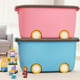 thumbnail image 2 of Cajas de almacenamiento de juguetes para niños, organizadores de almacenamiento de ropa de bebé y bocadillos, cajas organizadoras de plástico, caja apilable de gran tamaño con ruedas, 2 of 5