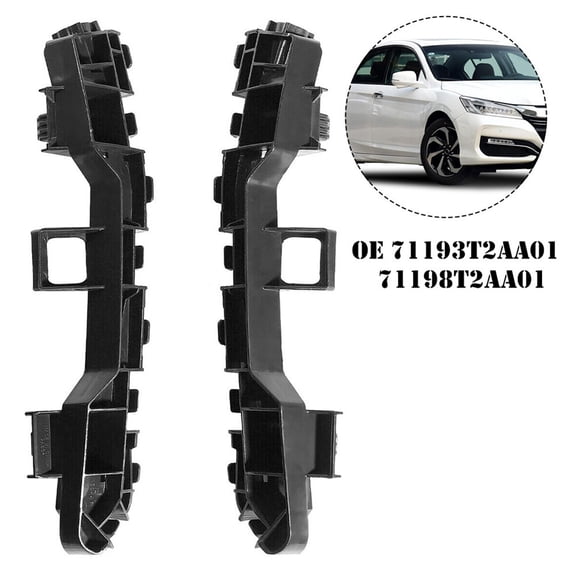 Furulu 1 Pair Front Bumper Brackets Support Left & Right Set For Honda Accord 2013-2017