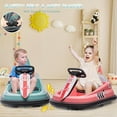 thumbnail image 5 of Lumiparty 6V Bumper Car for Toddlers 2-6, Electric Bumper Vehicle Ride-on Toy Car with 360° Spin, LED Lights, Music & Dual 15w Motors - Fun Ride on Car for Kids, Green, 5 of 6