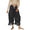Black, variant on Women Long Bloomer Pants Lace Trim Victorian Pantaloons Capri Pants Lounge Pjs Pettipants Y2K Pajama Bottoms