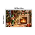 thumbnail image 3 of Christmas Themed Door Mat, 23.62x15.75 Inch Absorbent and Non-Slip Floor Mat for Entrance Kitchen, Festive Holiday Home Decor Rug(D), 3 of 6