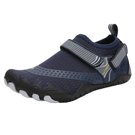 

Futezty Kids Barefoot Shoes Boys Girls Sneakers Naturally Splay Shoes Toddler Little Big Kid(Dark Blue 16 Big Kids)
