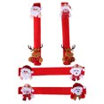 thumbnail image 2 of Juego de 4 fundas para manijas de cocina navideñas, lindas fundas protectoras para manijas de refrigerador, 2 of 8