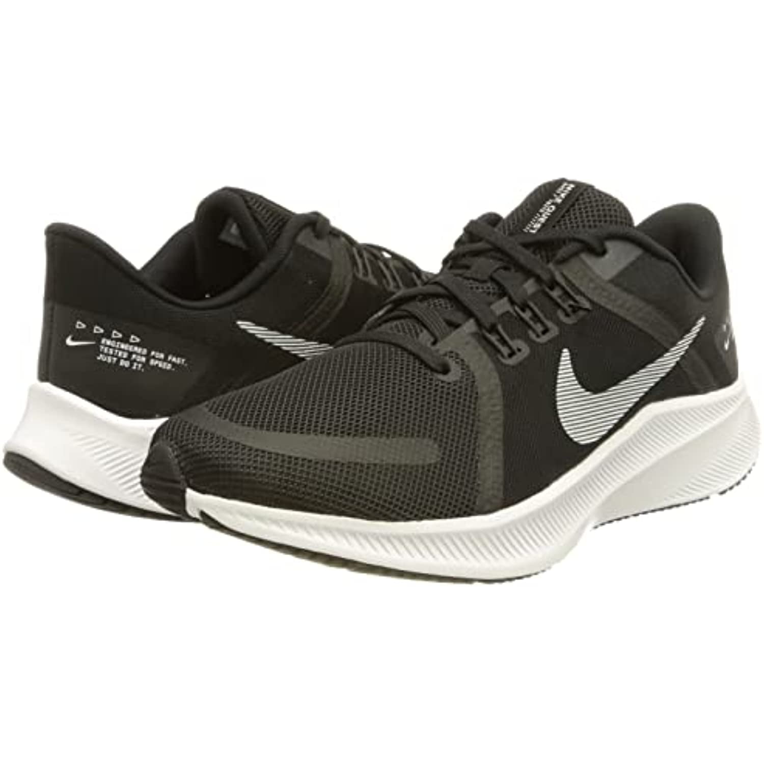 Nike Men\'s Quest 4 DA1105-006 Running Shoe Black White Size 12M Nike Mens Quest 4 DA1105-006 Black Running Shoes... | Depop main image 2