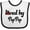 White and Black, variant on Inktastic Loved by Pop Pop Boys or Girls Baby Bib
