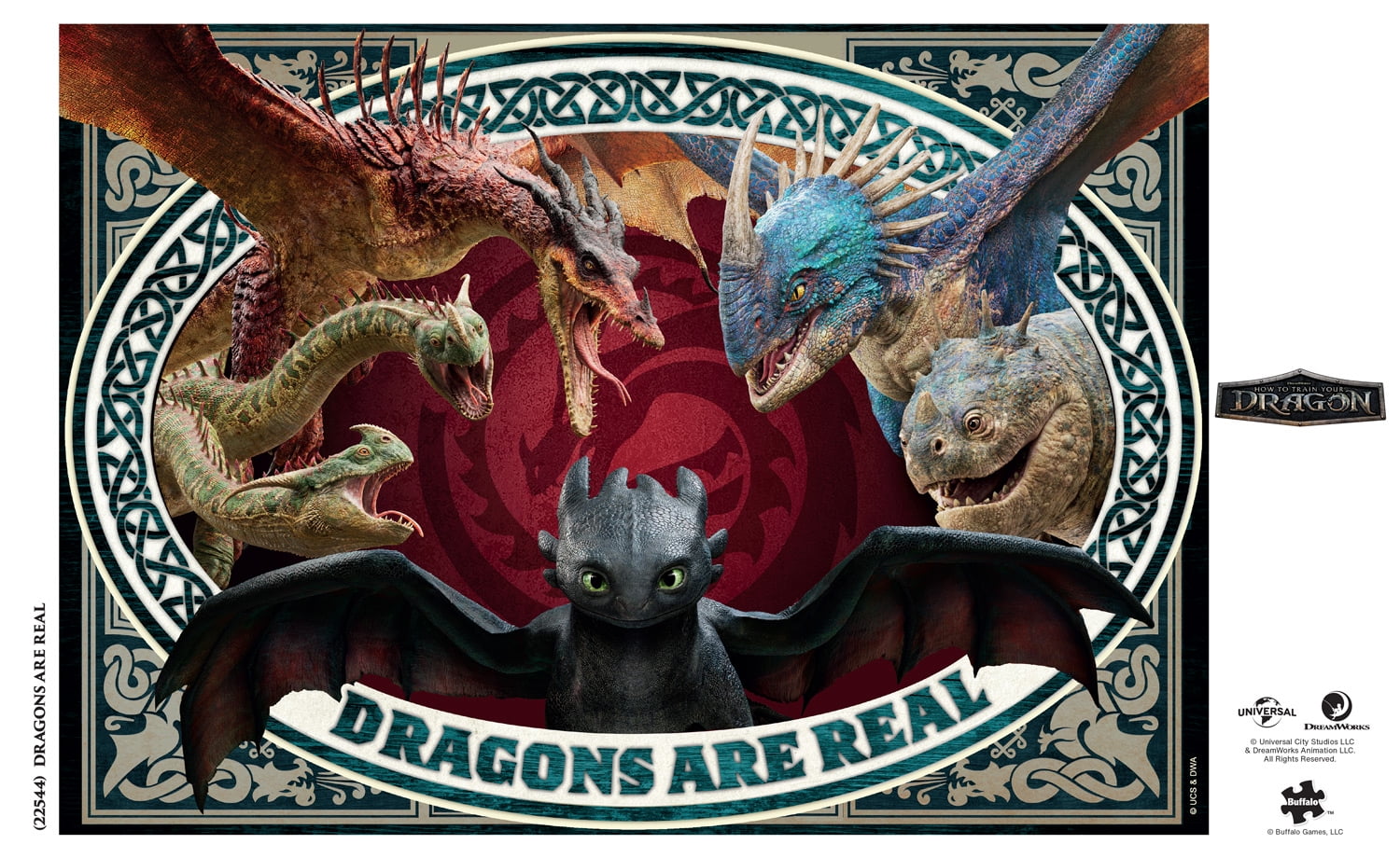 Buffalo Games Dragons are Real 300-Piece Interlocking Jigsaw Puzzle for Adults Ages 14-99 Years