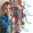 thumbnail image 3 of Blackout Kids Curtains,Paisley Pattern Childrens Insulated Curtains Set Of 2,Bedroom Essentials,Toddler Room Decor 42"x54"(106x137cm), 3 of 4