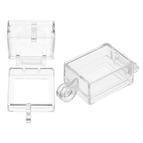 SEWCHICS 2Pcs Transparent Outdoor Switch Protection Cover with Flipping Design for Button and Rocker Switches