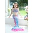 thumbnail image 2 of 2025 Girls New Mermaid Tail Swimsuit Kids Ariels Swimwear Mermaid Costume Play Tail Sets, 2 of 5
