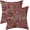 Burgandy Red, variant on Green Boho Pillow Covers 20x20 Set of 2, Carpet Rug Design Decorative Boho Throw Pillows Linen Farmhouse Bohemian Cushion Pillow Covers for Sofa Couch Outdoor Decor