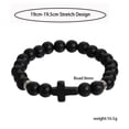 thumbnail image 3 of Christian Cross Bracelet for Women & Men - 8mm Natural Stone Beaded Stretch Prayer Bracelet with Gift Box, Inspirational Religious Jewelry for Confirmation & Daily Faith, 3 of 3