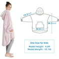 thumbnail image 7 of Winthome Oversized Blanket Hoodie Flannel Wearable Blanket Sweatshirt(Unicorn) for Unisex Kids, 7 of 7