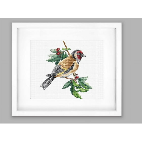 Goldfinch Bird B1197L Counted Cross-Stitch Kit