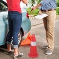 thumbnail image 1 of OUNONA 2pcs Reflective Traffic Cones PVC Construction Cone With Red Color For Parking Area Use, 1 of 8