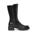thumbnail image 2 of DREAM PAIRS Womens Faux Fur Zip Up Mid Calf Riding Winter Snow Boots TRULY BLACK Size 6.5, 2 of 4