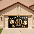 thumbnail image 2 of Gold Theme Party Decoration 40th Birthday Banner Colorful Balloons Birthday Party Decoration for Celebration Event Party Background, 2 of 8