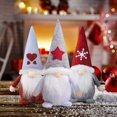 thumbnail image 5 of 3 piezas Gnomo navideño sueco NQ Adorables muñecos de Papá Noel hechos a mano 28 cm x 12 cm, 5 of 5
