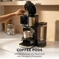 thumbnail image 6 of Ninja DualBrew 12-Cup Drip Coffee Maker, Grounds & Pods Compatible, 4 Brew Styles, GP161, Stainless Steel, 6 of 12