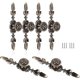 thumbnail image 1 of 6pcs Vintage Style Zinc Alloy Drawer Handles, Antique Pull Handles, Furniture Pull Knob Drawer Cupboard Wardrobe With Screws Decorate Drawer, Dresser,, 1 of 5