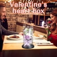 thumbnail image 3 of Rkstn Bouquet Roses Rose Artificial Flower Rose Gift Girl Valentine's Day with Glass Dome LED Light, 3 of 5