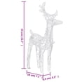 thumbnail image 2 of vidaXL LED Christmas Reindeers Decoration 1 Piece 4.3"x16.9"x21.7" Acrylic Light Display, 2 of 6