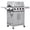 Silver, variant on Feasto 4-Burner Propane Gas Grill with Side Sear Burner, 49500 BTU, 563 Sq.In., Cabinet Storage