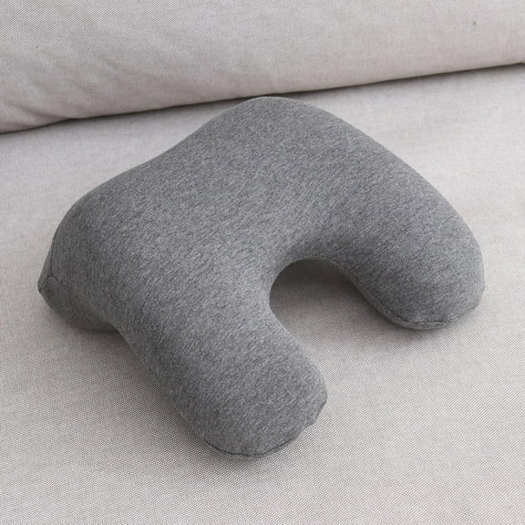LABSERRON 1Pcs Neck Pillow For Traveling Dark Grey Memory Foam Lumbar Support For Road Trips