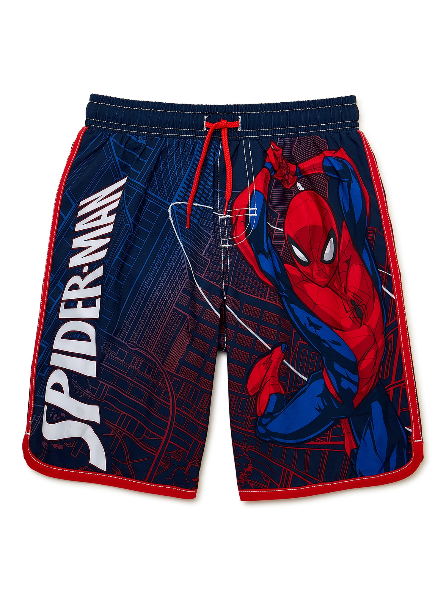 Spider-Man Boys Swimwear Shorts, Sizes 4-12