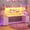 Pink, variant on Gaming Desk with LED Lights, Large PC Gamer Desk Workstation with 8 Drawers and Storage Shelves