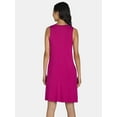 thumbnail image 4 of Time and Tru Women's Sleeveless Knit Swing Dress, Sizes XS-XXXL, 4 of 4