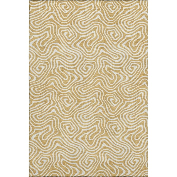 Dalyn Rugs Premium Machine Washable Mayfield AMF1030 Gold 2'6" x 3'10" Rug