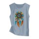 thumbnail image 3 of Cropped Tank Top Tops de moda para mujer, ropa deportiva, camisetas sin mangas, camisetas sin mangas para entrenamiento de Yoga, camiseta holgada con gráfico de ejercicio para correr (Grey, L), 3 of 4