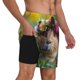 thumbnail image 2 of Fotbe Flower Crown Guinea Pig Traje de Baño para Hombre – Shorts de Natación de Secado Rápido con Forro y Bolsillos-Large, 2 of 6