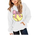 thumbnail image 2 of CPNG Girls Oversized Hoodie Softball Bow Printed Long Sleeve Hooded Pullover Sweatshirt Comfort Loose Casual Hoodie Sweatshirt Tops, 2 of 5