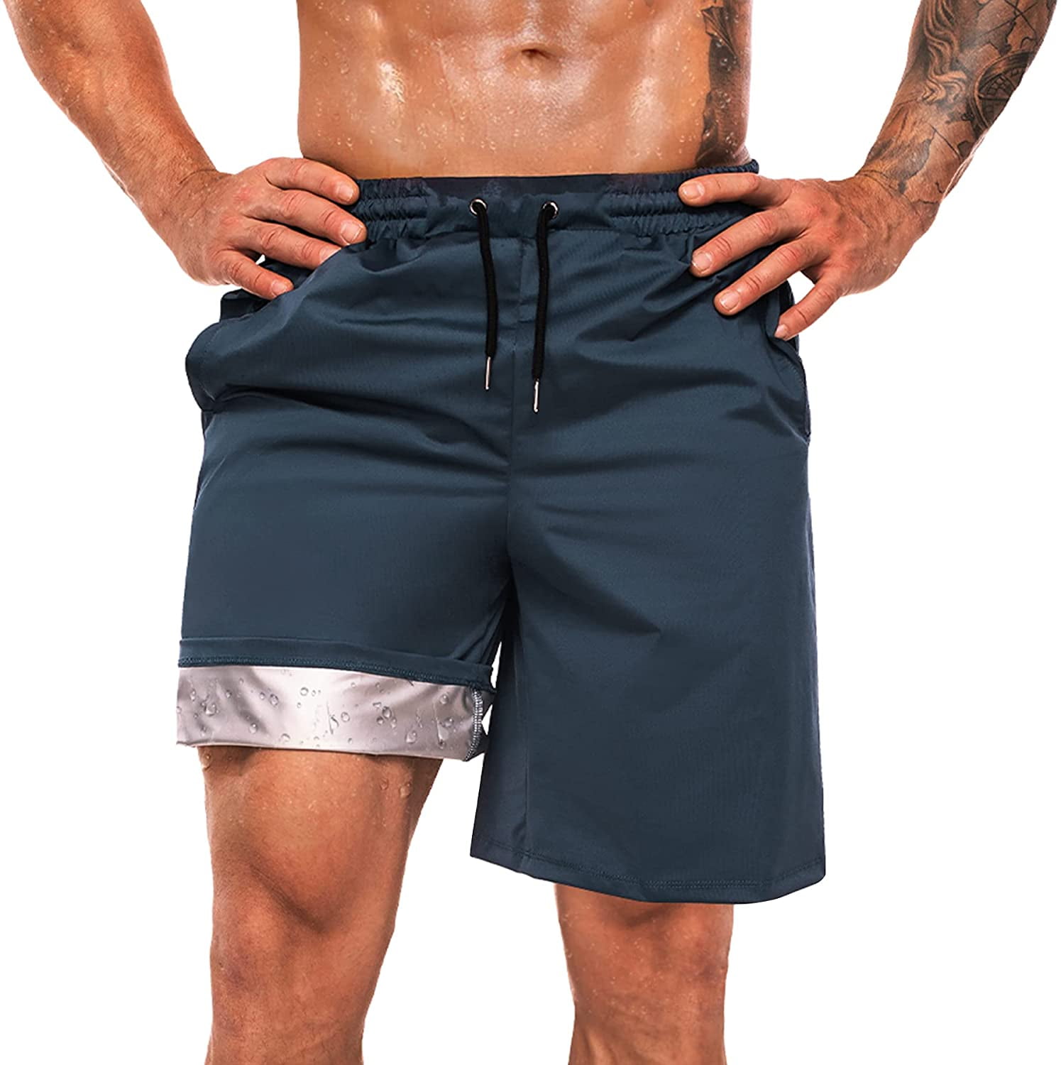 Nebility Sauna Shorts for Men Workout 