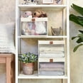 thumbnail image 6 of Foldable Storage Bins With PVC Window, Fabric Collapsible Storage Box For Closet Organization, Stackable Container, White, 12.4"x11.6"x8.1", 6 of 6