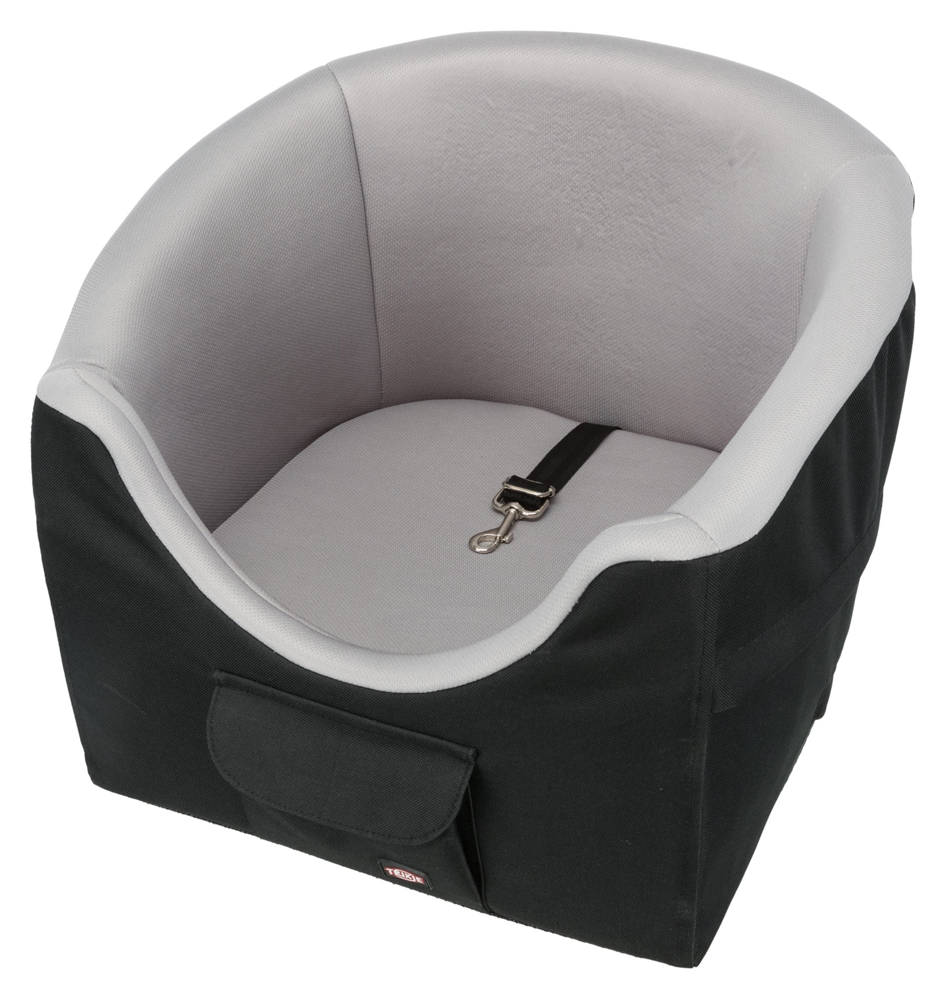 TRIXIE Pet Booster Seat, Travel Cat Bed, Dog Car Seat Ideal for Small Dogs and Cats, Black