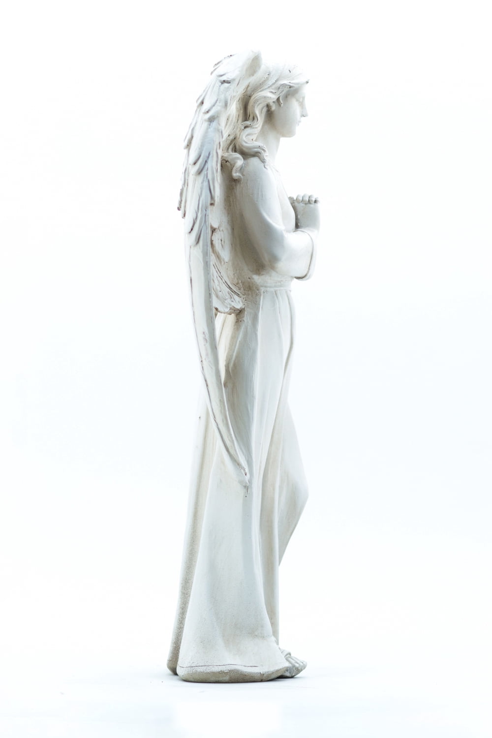 Hi-Line Gift Polyresin Traditional Garden Sculpture, White