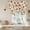 Red Beige, variant on Red Strawberry Balloon Curtains 63 Inch Length for Living Room/Bedroom, Summer Fruits Farmhouse Leaves Flower Pastoral Rod Pocket Privacy Door Curtains Decorative Tie Up Shade for Window 52"x63"