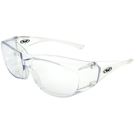 

Global Vision Eyewear Oversite Series Fit-Over OTG Rx Safety Glasses Clear Lens & Frame
