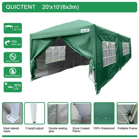 quictent waterproof 20x10 ez