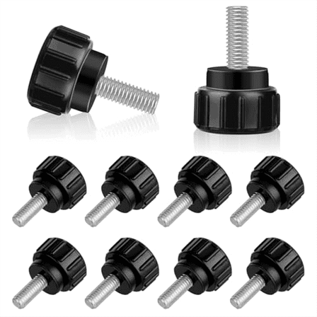 10 PCS Thumb Screws, Mount Screws M 4 X 10 mm Knurled Thumbscrews with Carbon Steel T xwm25