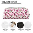 thumbnail image 4 of Uemuo Lilies Flowers Printed Leather Pencil Case, Pencil Pouch, Portable Pencil Bag, Pen Case for& Office, 4 of 7