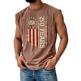 thumbnail image 2 of Youpwaven 250th Anniversary USA Shirt for Men, 1776-2026 Patriotic Muscle Tank, America 250th Merchandise, Distressed Flag Sleeveless Graphic Top, 2 of 4